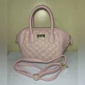 Pink Betsey Johnson Handbag/Crossbody Bag
